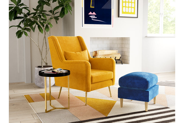 Bright yellow accent chair new arrivals